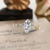 1.71 CT Marquise Cut Lab Grown Diamond Engagement Ring with Side Marquise Accents – Elegant Bridal Jewelry