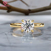 1.23 CT Round Cut Moissanite Solitaire Engagement Ring with Classic Four Prong Setting in Gold – Timeless Bridal Jewelry