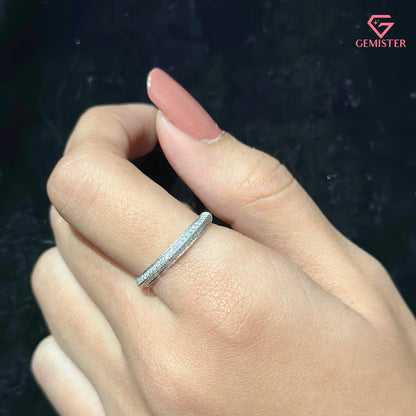 Classic Full Eternity Band | Minimalist Micro-Pavé Diamond Wedding Ring