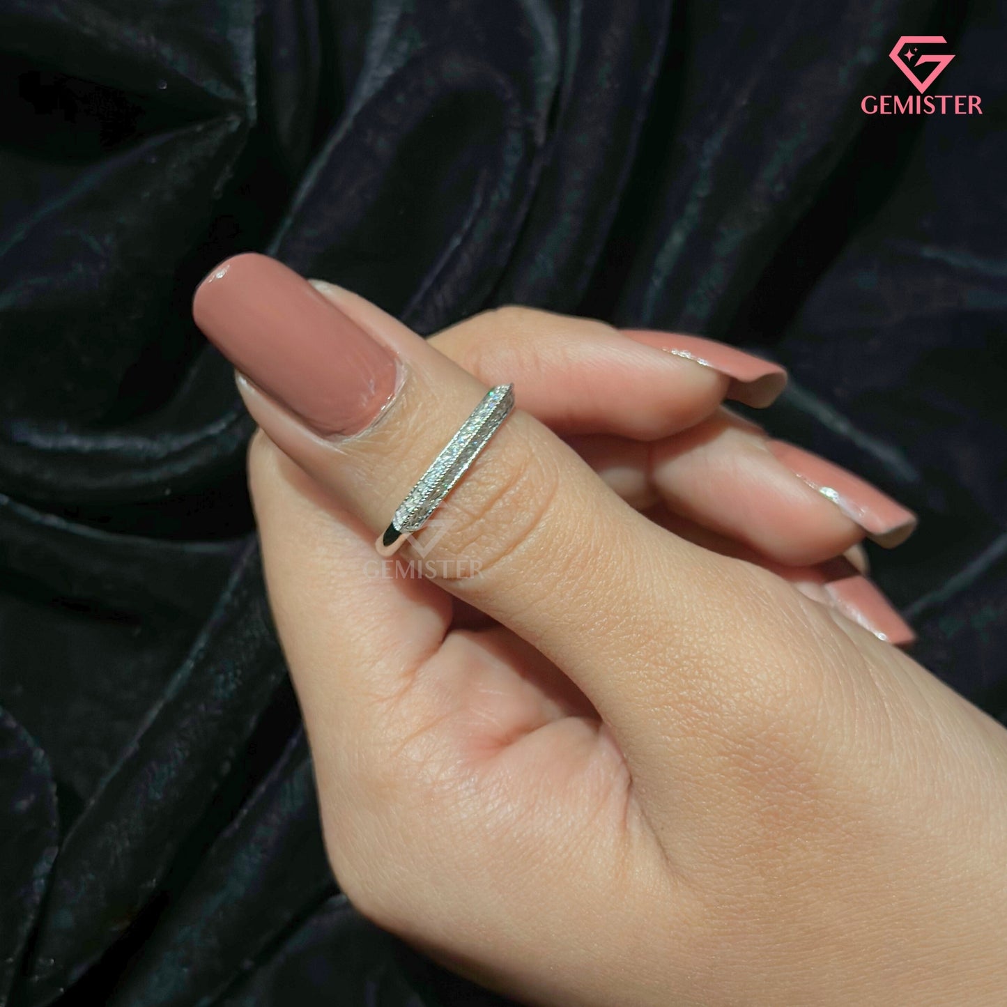 Classic Full Eternity Band | Minimalist Micro-Pavé Diamond Wedding Ring