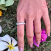 Curved Pavé Lab Grown Diamond Eternity Band | Contoured Wedding Ring