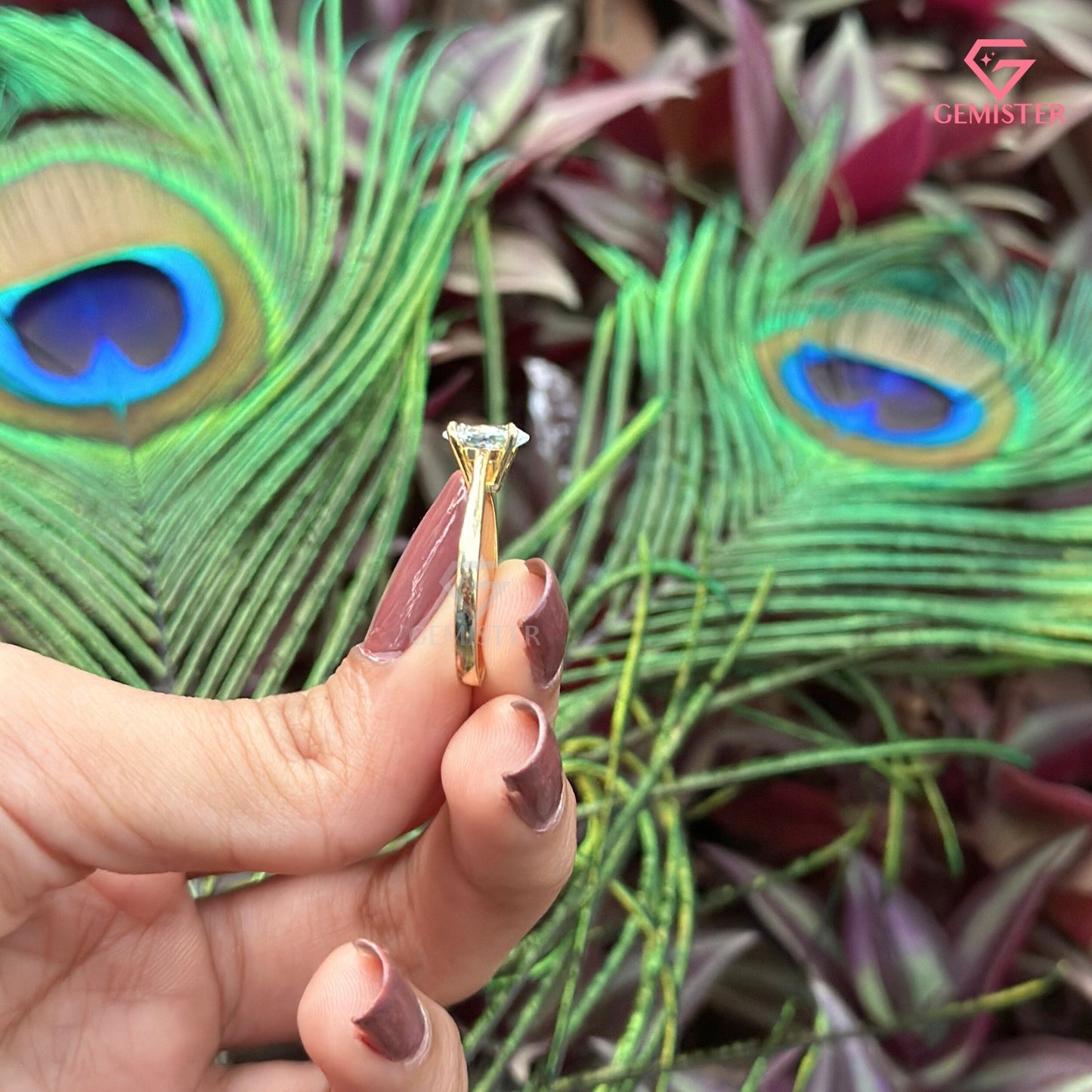 Oval Cut Moissanite Solitaire Engagement Ring | Sustainable Jewelry