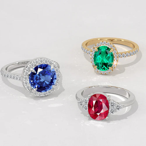 Birthstone Engagement Rings