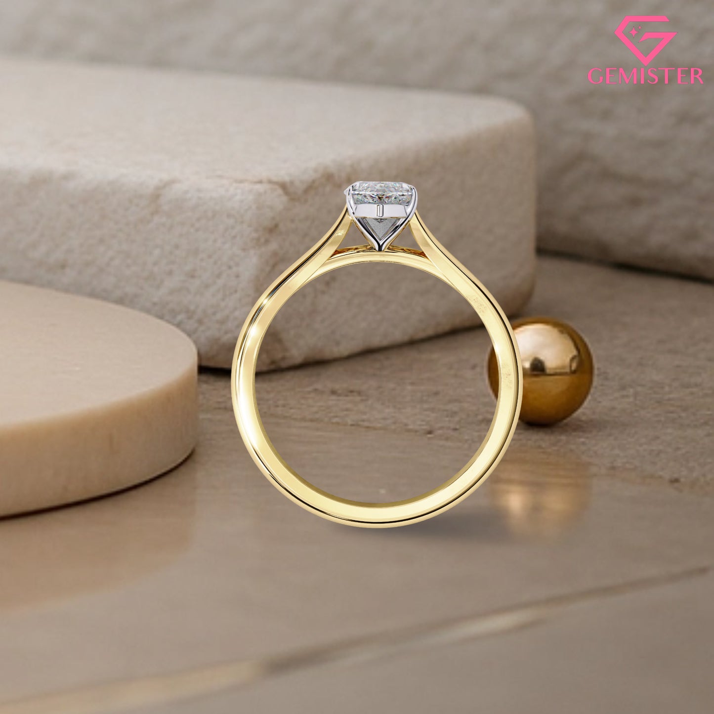 Elegant 2.15 CT Marquise Cut Moissanite Solitaire Ring – Modern Bridal Jewelry