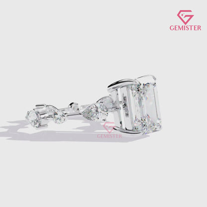 1.52 CT Oval Cut Lab Grown Diamond Bezel Set Engagement Ring in Two-Tone Gold, Modern Solitaire Ring